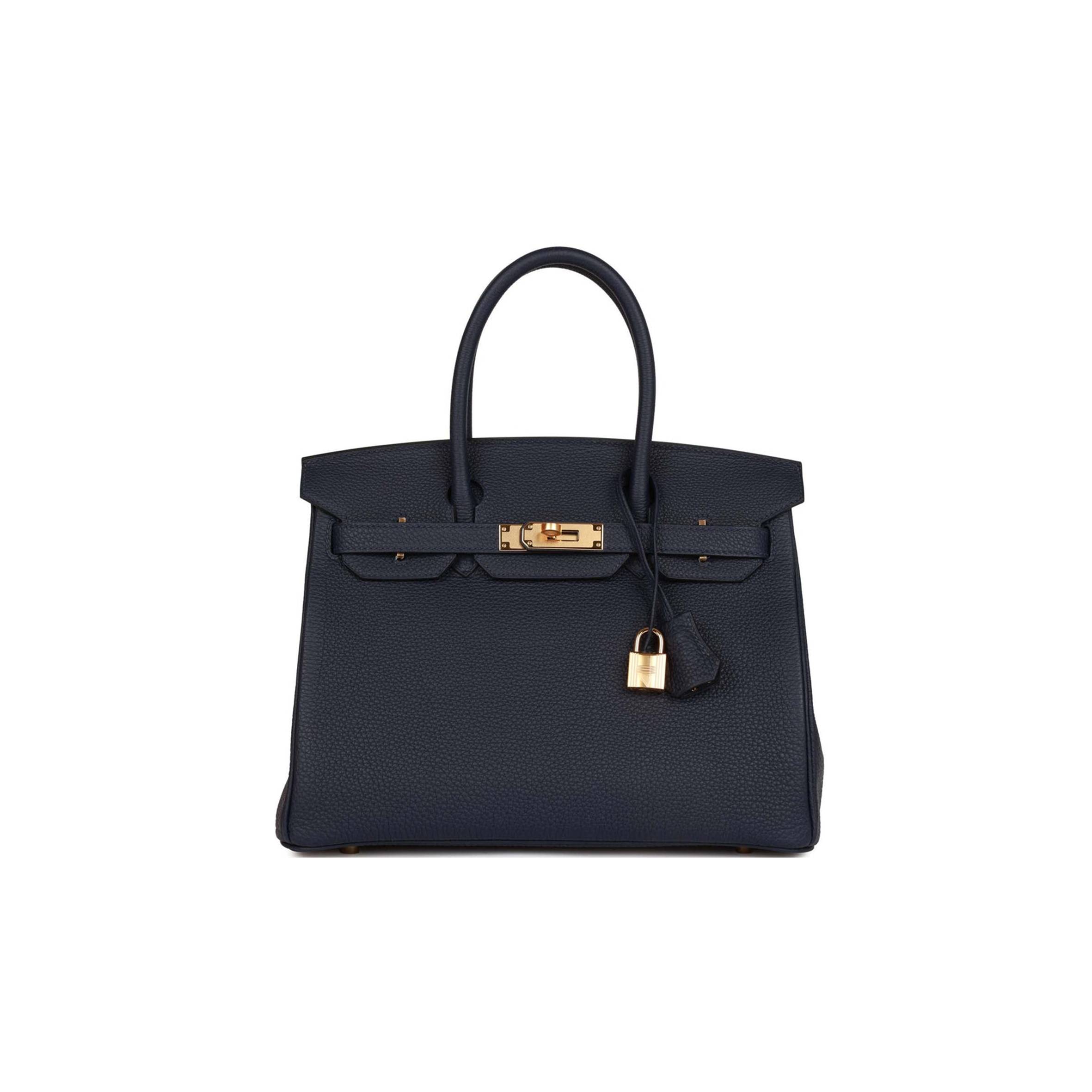 H**me5 BIRKIN 30 BLEU NUIT TOGO GOLD HARDWARE (30cm) Master Quality